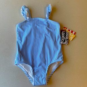 NWT Roller Rabbit Blue and White Striped Swimsuit Size 18-24M